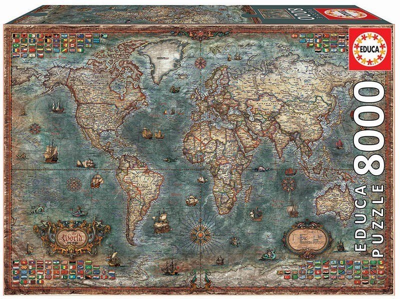 Puzzle 8000 pieces Historical map of the world